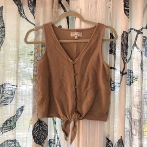 Madewell Texture and Thread Button Front Tank